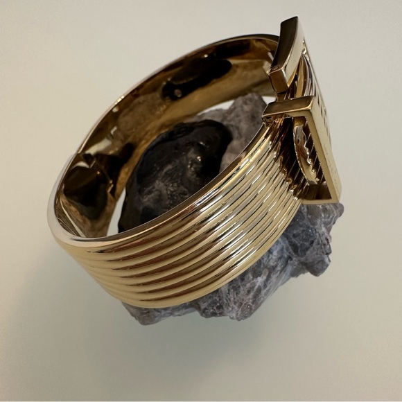 Michael Kors | Statement Gold-Tone Buckle Bangle / Bracelet - Picture 9 of 16